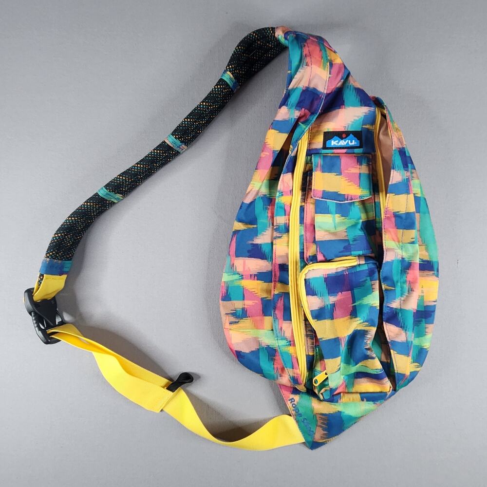 Kavu Rope Sling hiking bag "Glam Jam" pattern water-resistant camping outdoors